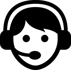 Call Center Worker With Headset Silhouette Cutting Svg Files, Free Vectors File